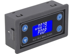 Módulo De Relé Retardo Tempo Digital Com Display Lcd Duplo Dc 6v-30v