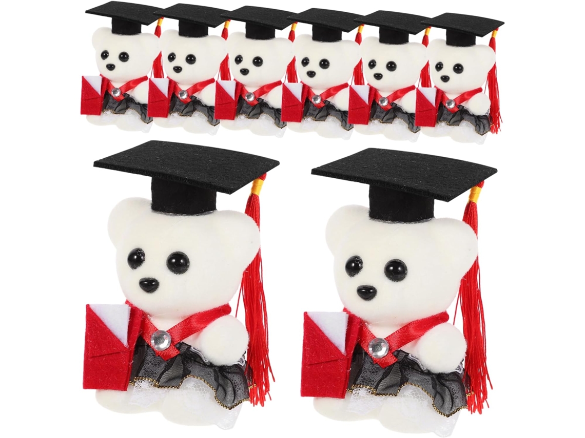 Lembrancinhas De Formatura Fofas: Conjunto 10 Ursinhos Pelúcia Para