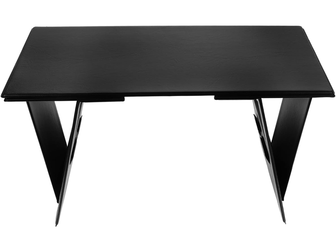 Mesa multifuncional dupla para laptop em plástico marrom