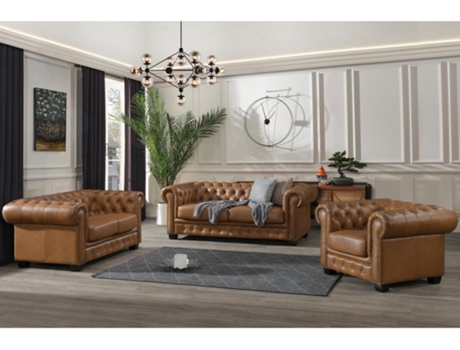 Sofás LINEA SOFA (Pele - Multicor - 73 x 201 x 96 cm)