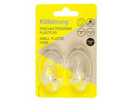 Percha plastico adh. 5,4cm. blister