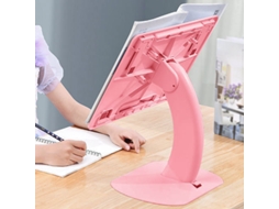 Aetheria suporte de Livro para Mesa Ergonômico Ajustável Plegável Multifuncional para Leitura Infantil Rosa