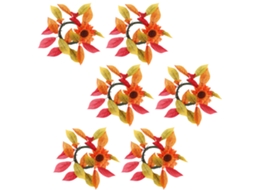 Pack de 6 Castiçais de Girassol Sem Luz para Decoração Elegante LAXISCREED