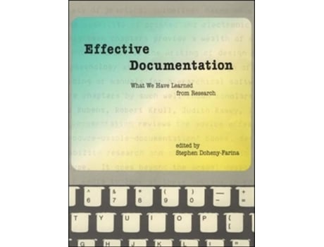 Livro Effective Documentation De Stephen Doheny-farina (inglês)