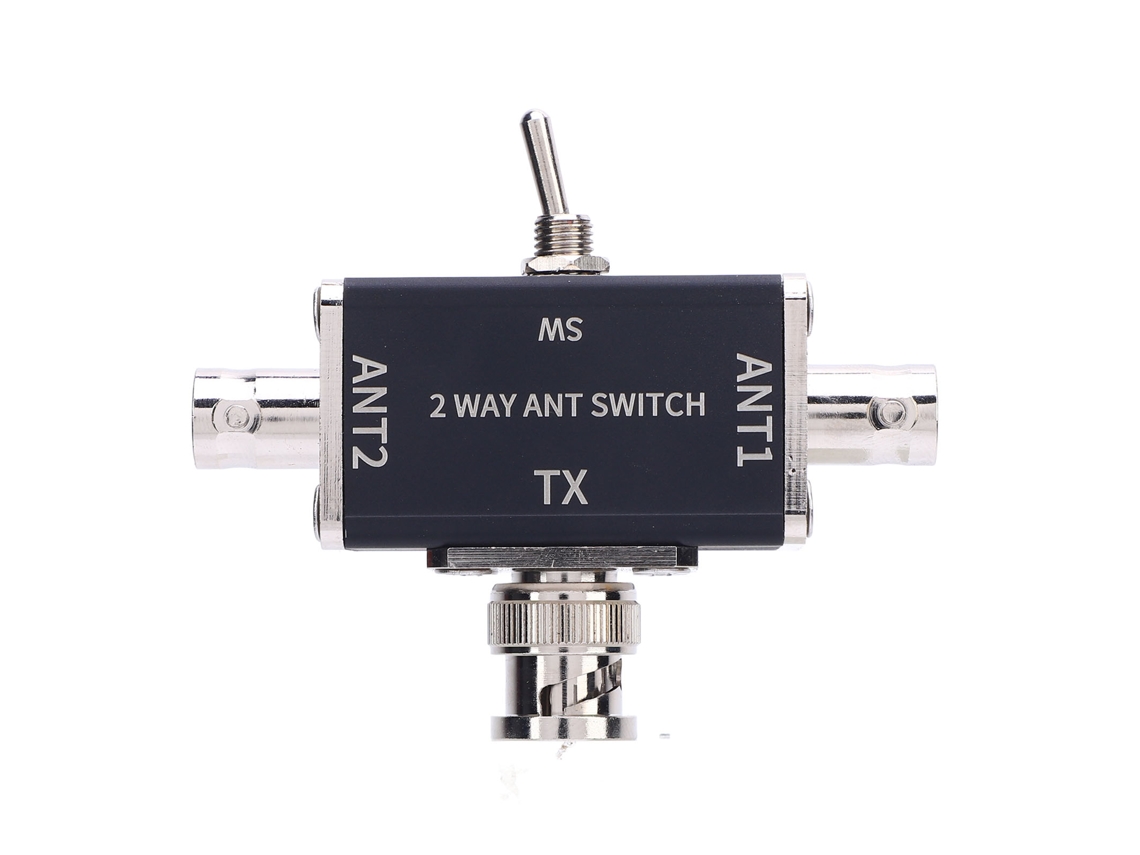 Chave Coaxial 2 Vias Para Antena Cb Ham 100w Conector Bnc 1-30mhz Hf Vhf Uhf Ouro