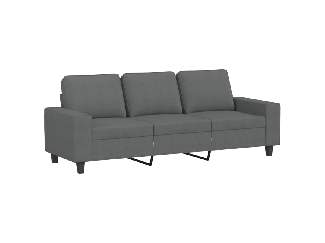 3-seater Sofa, 3-seater Sofas Vidaxl Cinzeto Tecido (n/a)