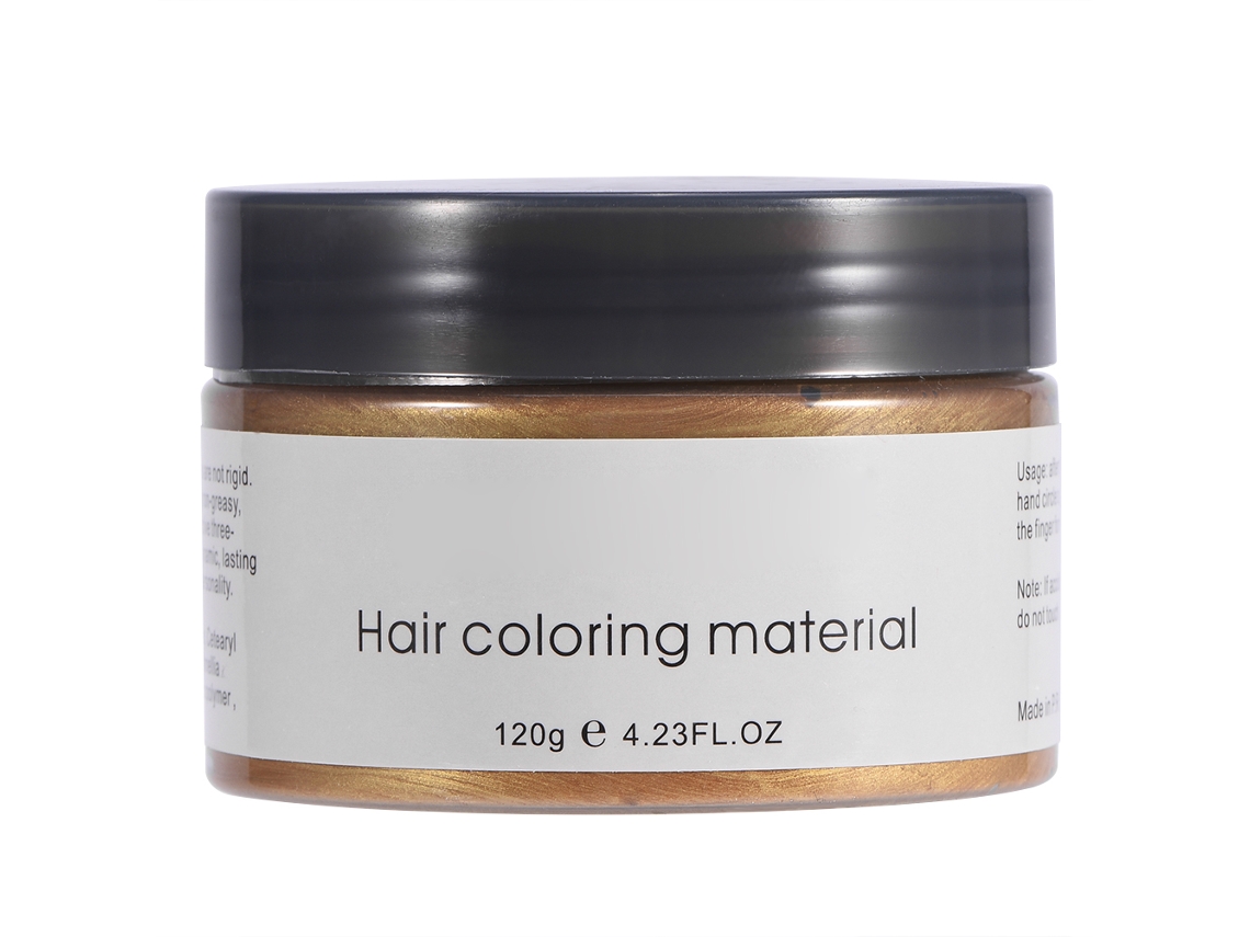 Massa Tintura Descartável Para Cabelo 120ml Creme Modelador Colorido Sem Óleo Com Extractos Vegetais (amarelo)