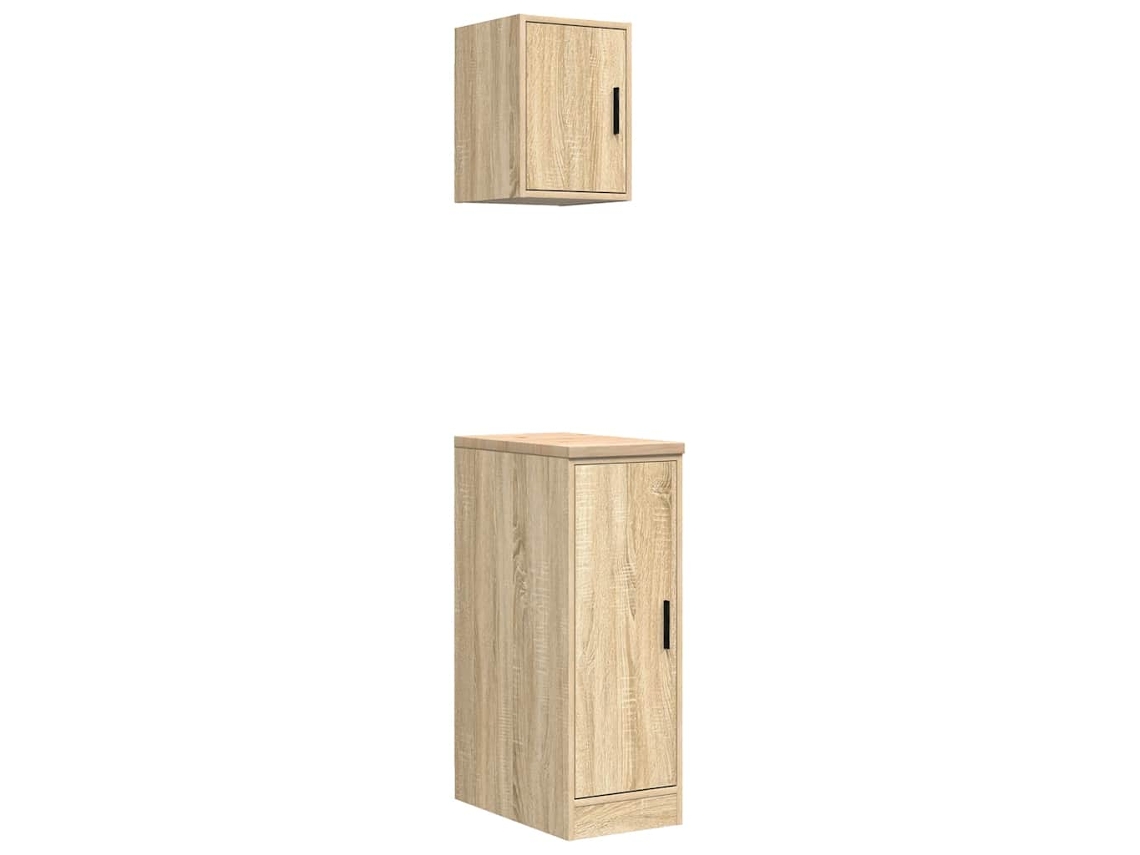 Garage Cabinet, Garage Cabinets Vidaxl Marrom Madeira Processada (30 X 51 X 85 Cm)