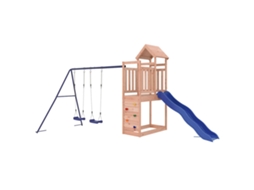 Conjunto de brincar para exterior VIDAXL Castanho Madeira