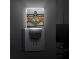 Museu do Louvre em Paris Luz noturna LED com sensor crepuscular Sala, Banheiro, Cozinha, Escadas e Corredor