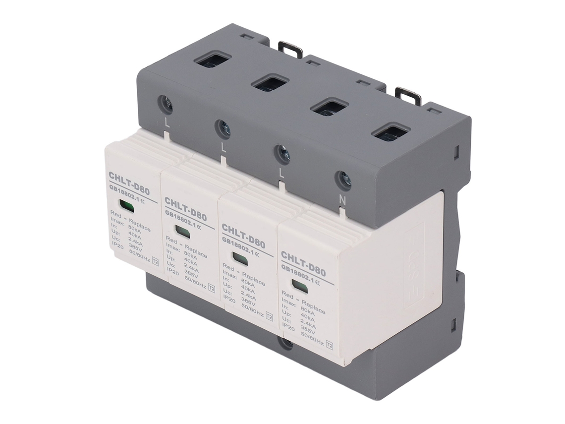 Protector De Sobrecarga Doméstico 4p 40ka-80ka, Dispositivo Desmontable De Protección Contra Sobrecargas Ac 385v