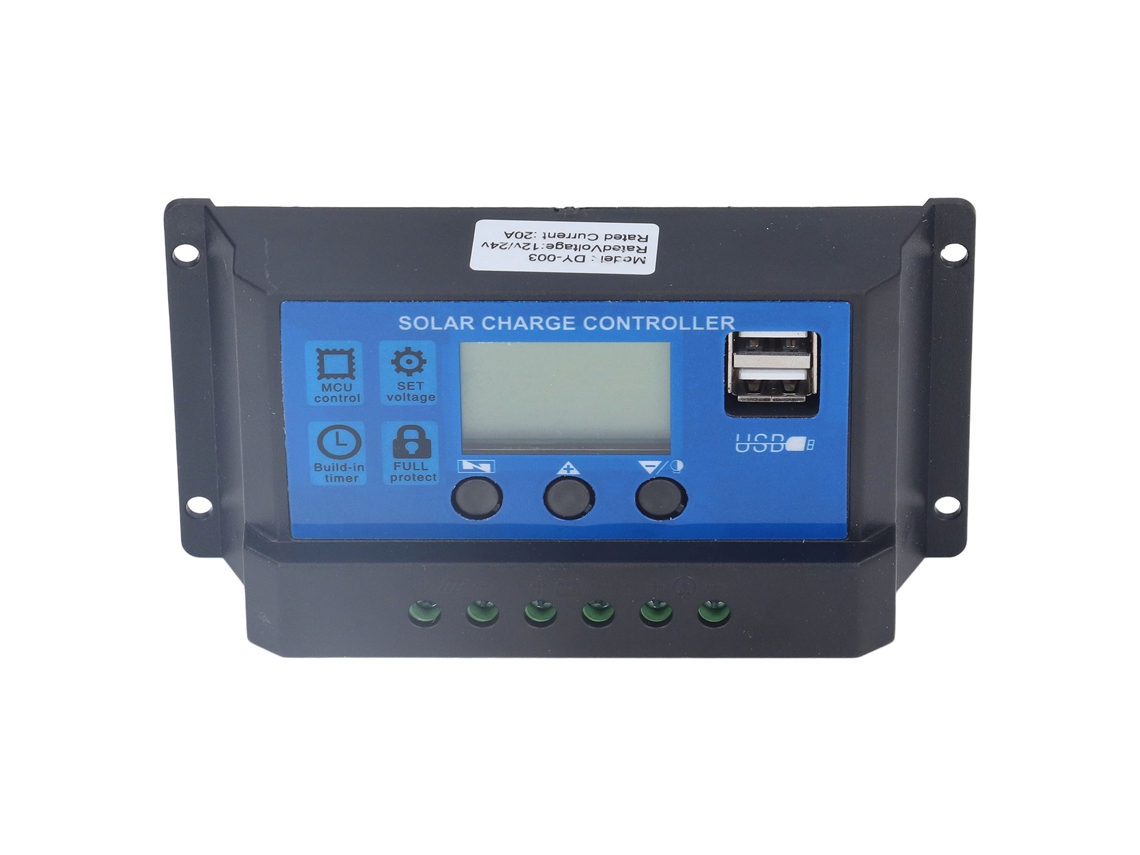 Controlador de Carga Solar 5v 2 Portas Usb Inteligente