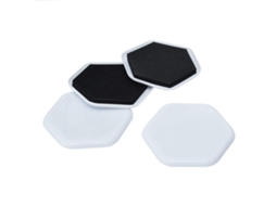 Laxiscreed Tapetes De Movimentação Pretos – Conjunto De 4 Peças Para Transporte E Logística