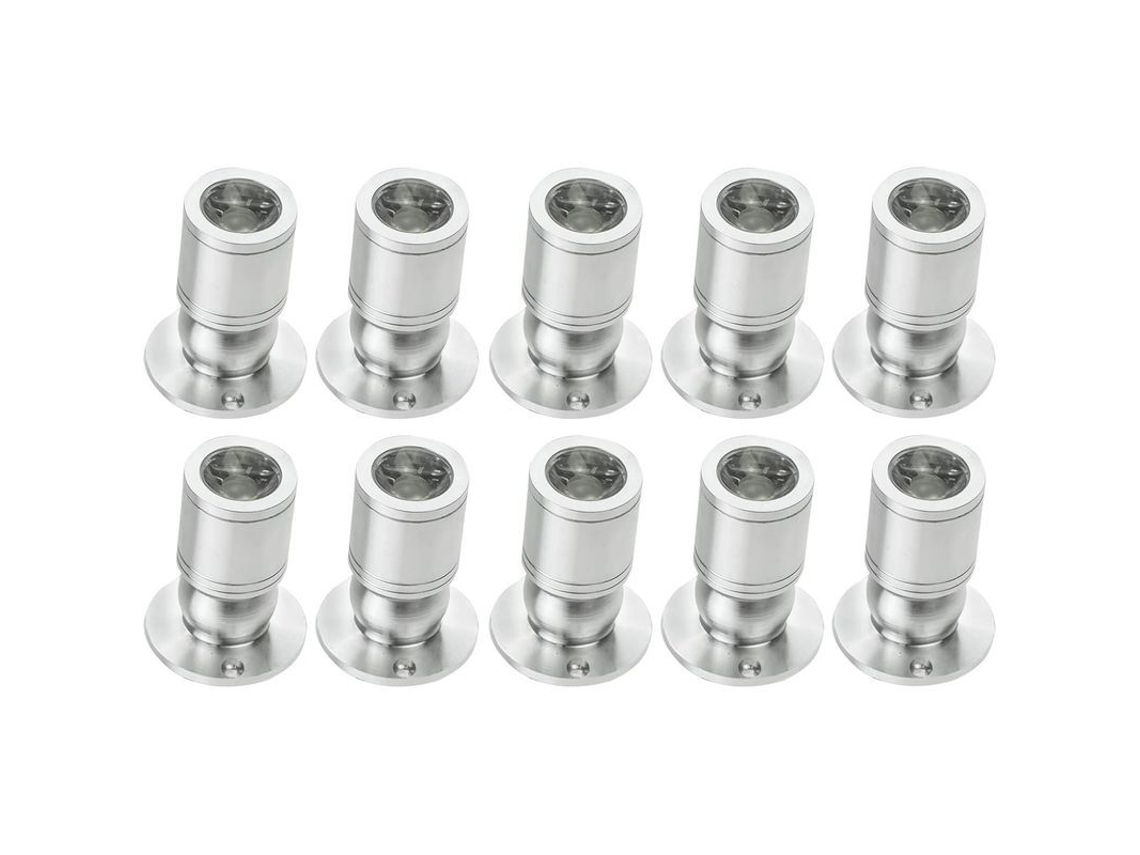 Luminária de Teto Embutida Linjou Led 1w 100-265v Dourado Luz Quente 10pcs | S/MARCA