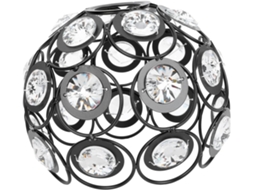 Difusor De Luz Artesanal Em Metal E Cristal Preto, 18 Cm, Estilo Nórdico Para Decoração De Interiores.