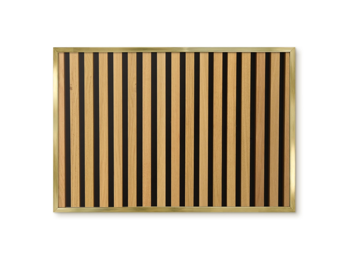 Quadro de parede magnético com listras minimalistas para escritório Espelharte (60x40 cm)