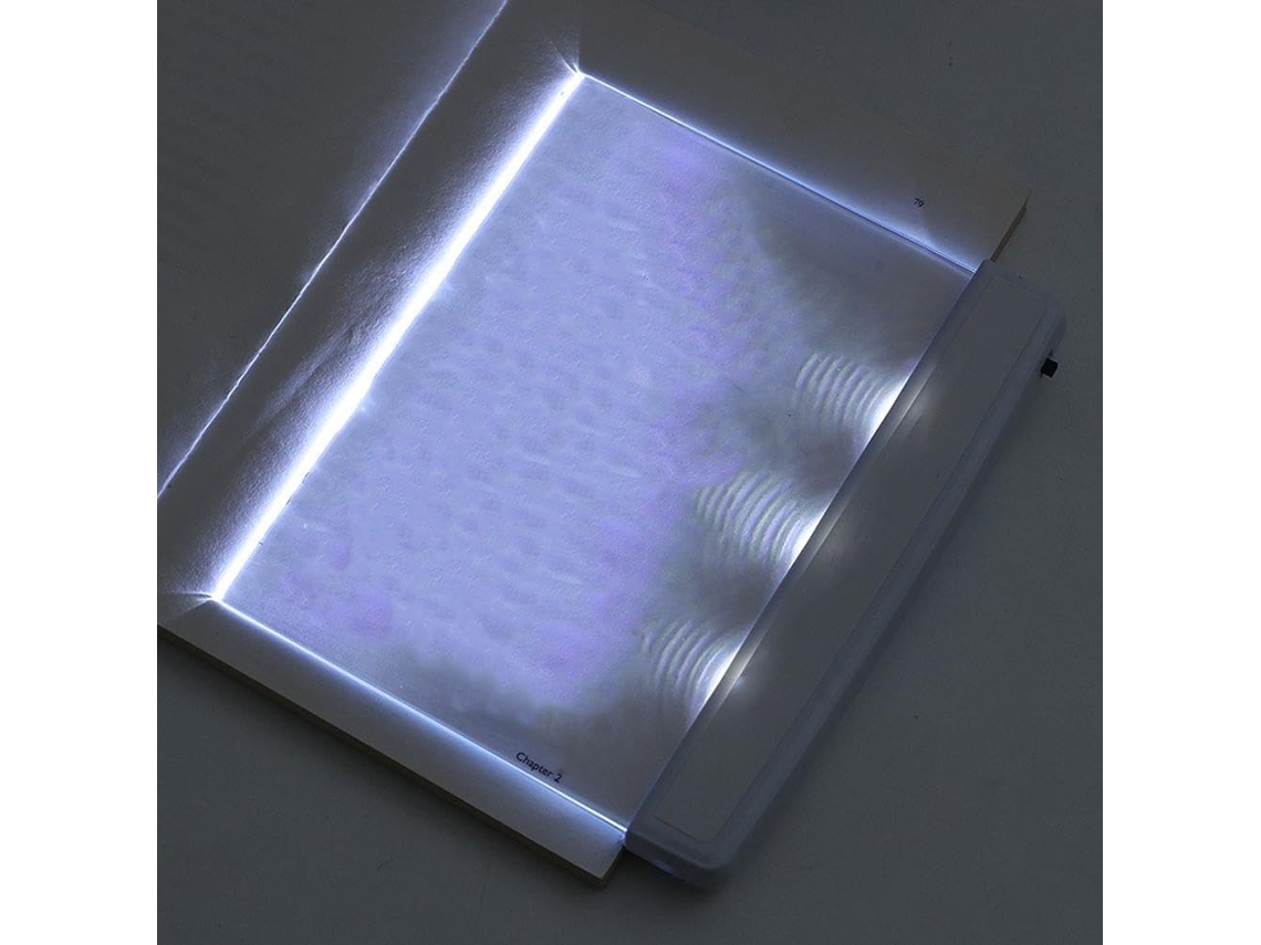 Luz De Leitura Para Livros Na Cama, Luz De Leitura Led Plana Com Clipe Página Removível, Proteção Ocular Led