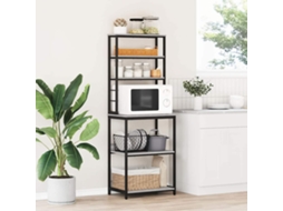 Vidaxl Prateleira De Cozinha 5 Níveis 60 X 40 X 168 Cm Cinza Sonoma