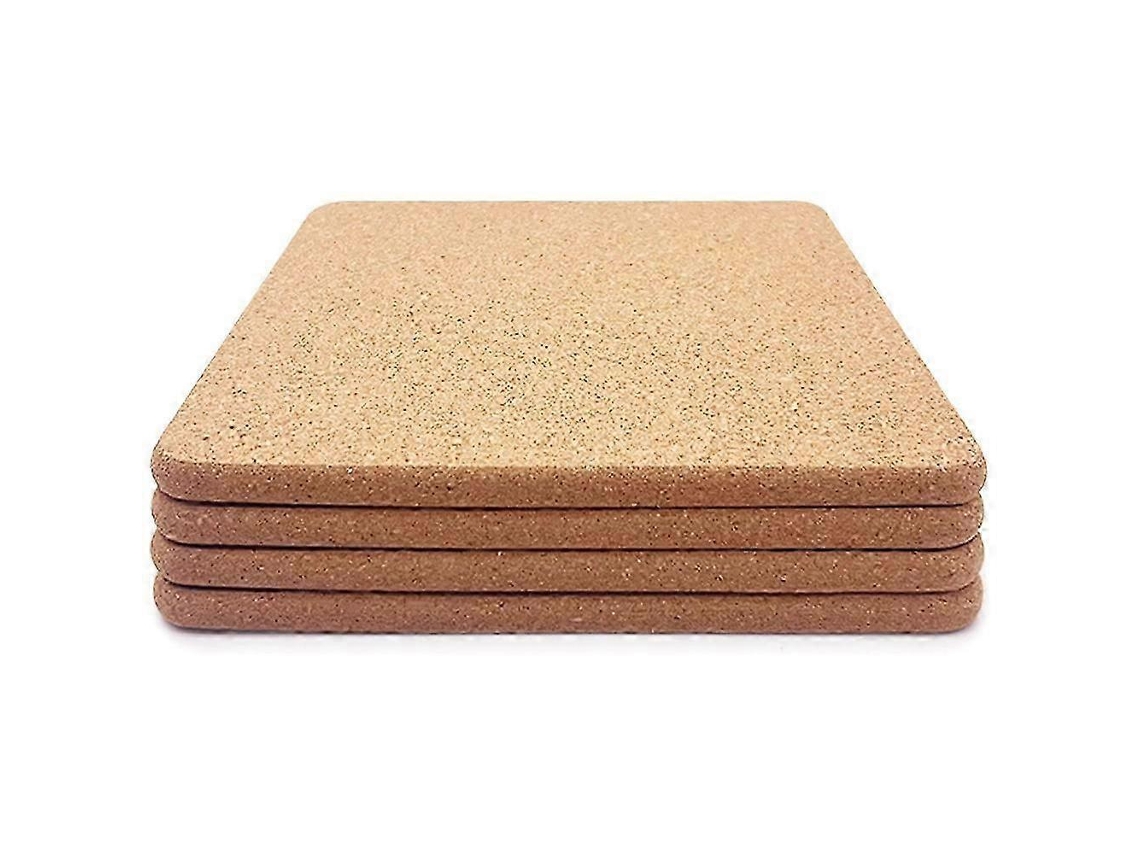 Almofada De Cortiça Quadrada Espessa De Alta Densidade Compatível Com Pratos, Porta-copos De Cortiça Multifuncional Resistente Ao Calor De 8 Polegadas