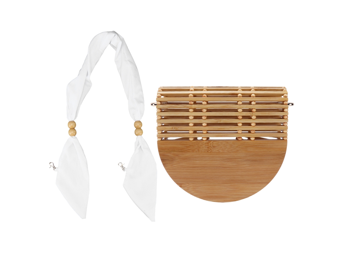Bolsa de Bambu Tecelada Feminina para Verão