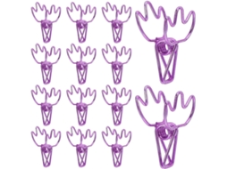 Clips De Papel Abaodam Com Design Montanha Em Metal Roxo, 50 Unidades, Pequenos Clipes Decorativos De Metal Para
