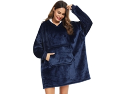 MEOIRUERY Sweatshirt Com Capuz Cobertor Pullover, Suéter Com Capuz Em Flanela Para Adulto