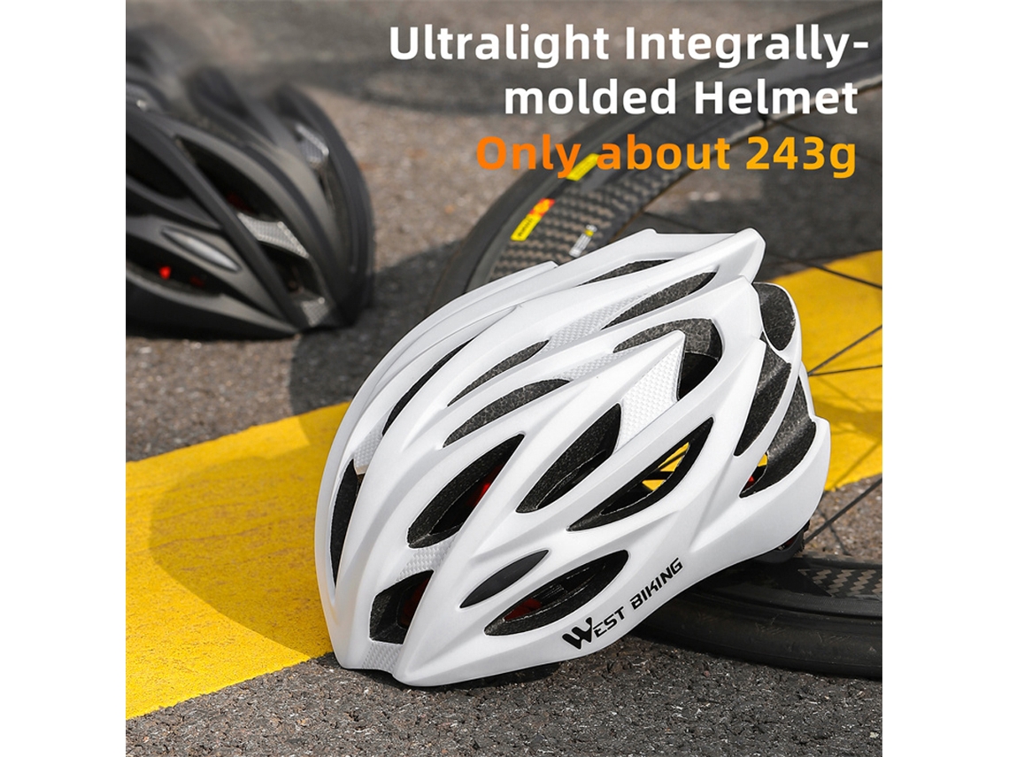 Casco de Bicicleta Ultraligero, Respirável, com Proteção de Segurança S/MARCA