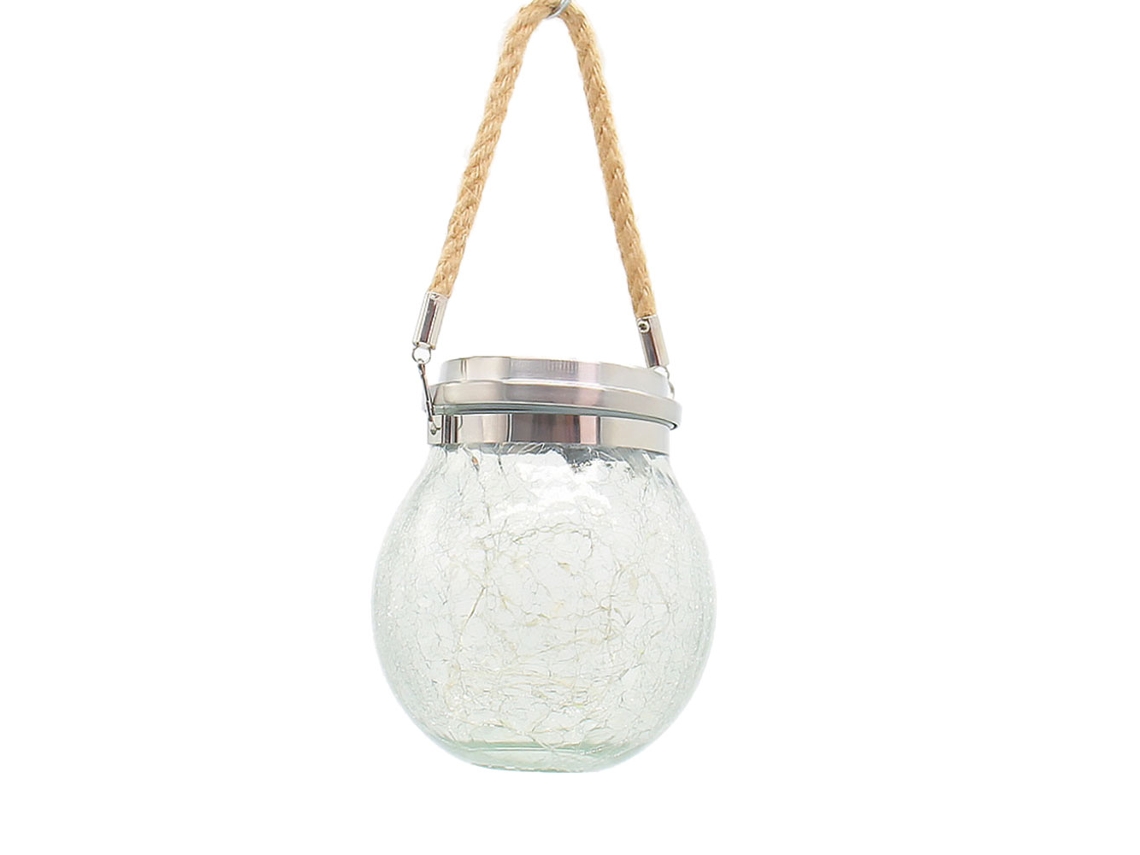 Luz De Bola De Vidro Quebrado Solar Para Decoração De Jardim, Quintal E Gramado
