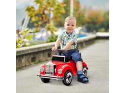 Carro Andador com Licença da Mercedes benz 300s e Armazenamento Volante Sistema Anti tombo 77.5x41.5x45 Cm Vermelho