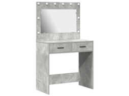 Conjunto 1 Mesa De Vestir Vidaxl Cinzento-claro Derivados De Madeira (78,5 X 41 X 135 Cm)