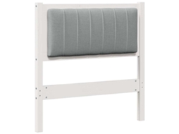 Cabeceira Estofada Branco com Madeira de Pinheiro Sólida MAISON EXCLUSIVE (80x0x0 cm)