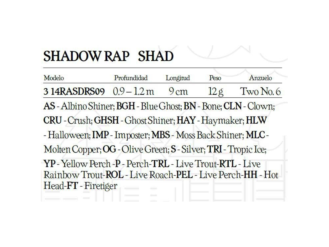 Rapala Shadow Rap Shad 90mm