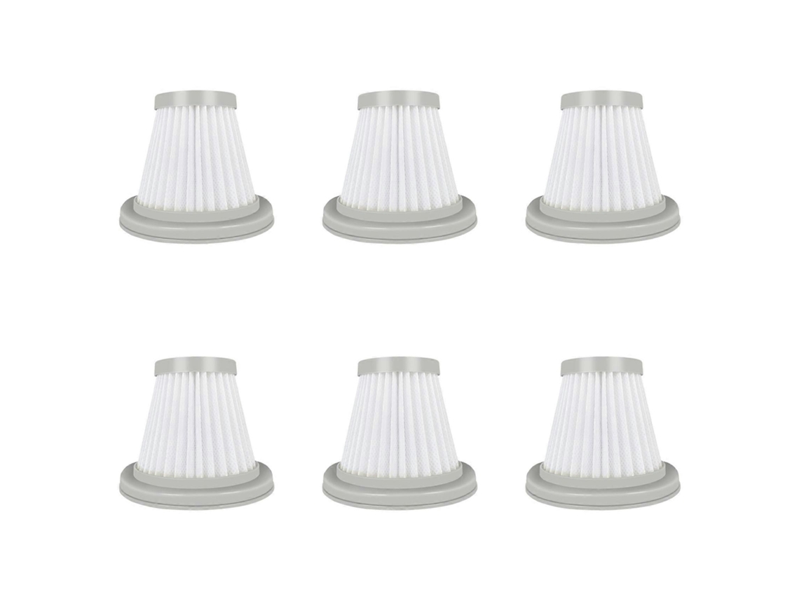 Conjunto De 6 Filtros Hepa De Reposição Para Aspirador De Pó Deerma Dx118c E Dx128c.