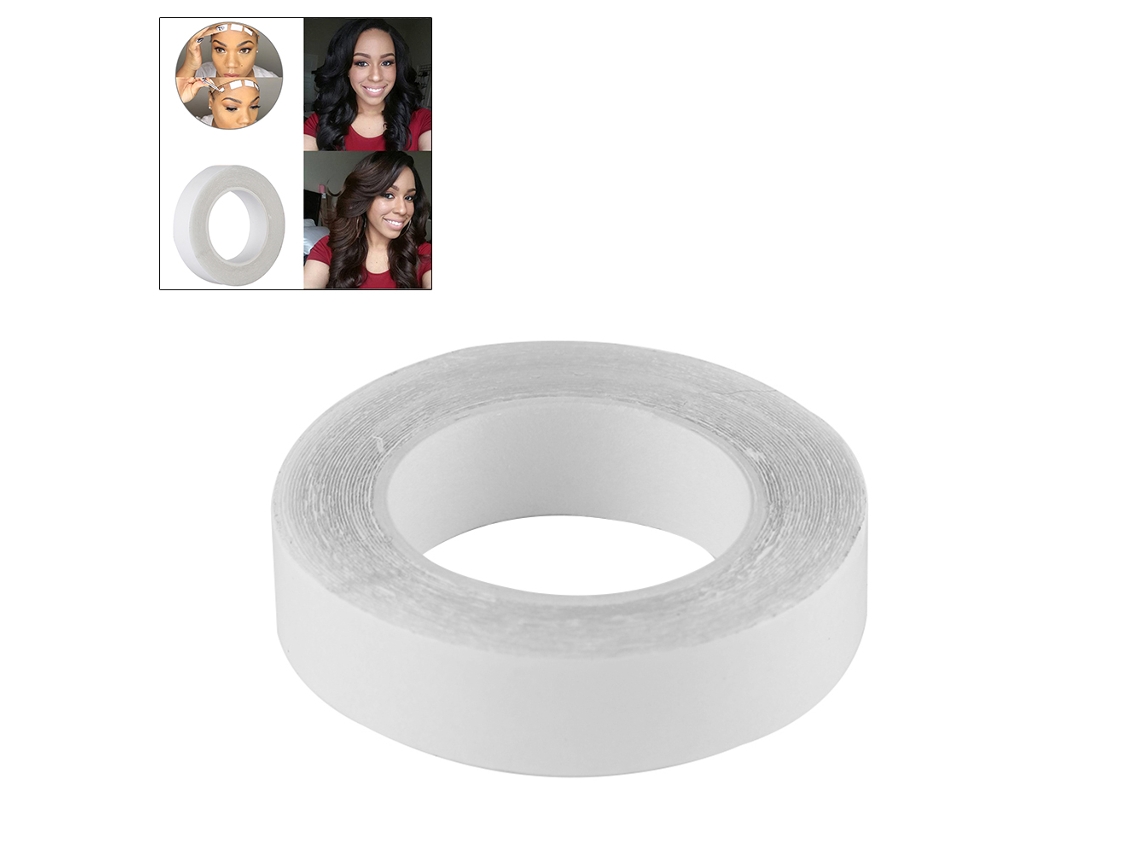 Fita adesiva dupla face resistente para perucas de renda e extensões de cabelo.