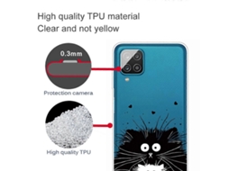 Capa Protetora De Tpu Macio Estampada Para Samsung Galaxy A12