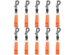 10 Apitos Com Clip Para Kayak Mergulho Emergência Segurança Dispositivo Sinalização Exterior Jme Blackorange