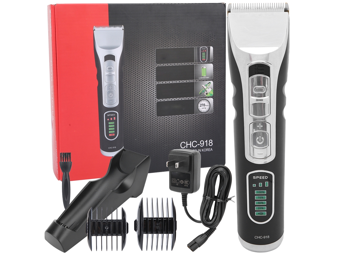 2026 kit de Cortar Pelo Masculino Cortadoras de Pelo Recargables para Barbeiro em Casa Chc918