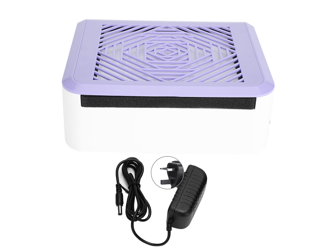 Aspirador De Polvo Para Uñas Artísticas Filtrador Extractora De Polvo Ventilador Limpiador (morado)