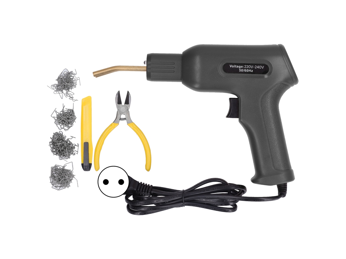 Orevant-máquina De Reparación De Plástico Automotriz 50w Soldador De Clavos Para Parachoques Coche Kit Con 4 Tipos De Clavos Plug Eu 220-240v Negro