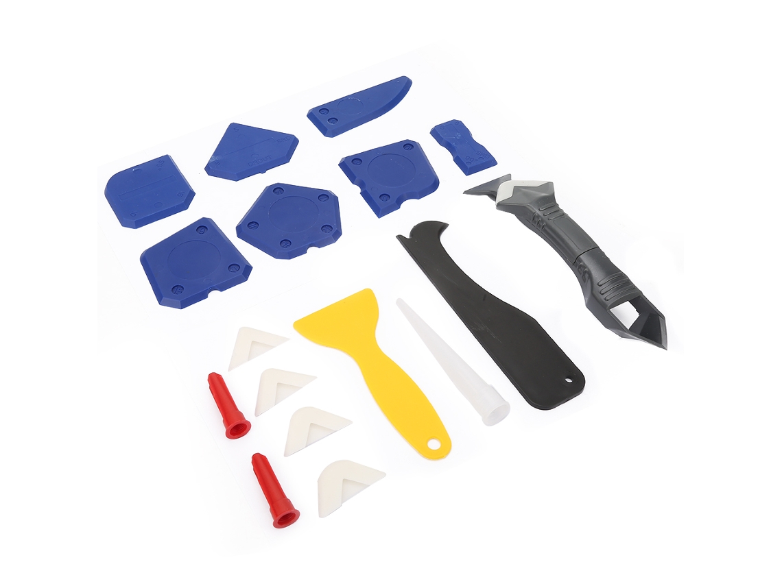 Conjunto De Ferramentas Laxiscreed 18 Peças Para Aplicar E Remover Calafetagem Com Precisão