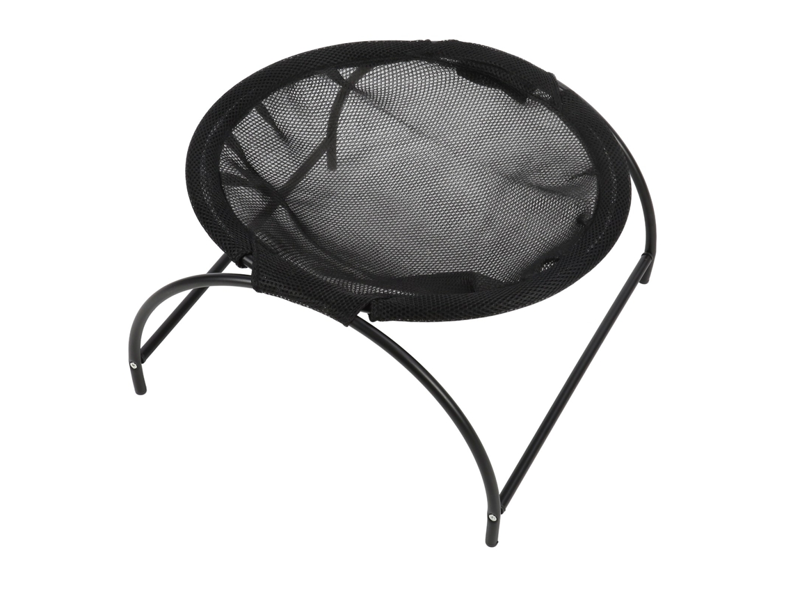 Cama sé Elevada para Gato e Cachorro Pequeno com Aço Inoxidável e Lona Detachável Indoor Outdoor Preto S/MARCA