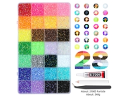 Conjunto de Strass para Decoração de Unhas, Ideal para Nail Art e Trabalhos Manuais CZHHMART (estilo 6)