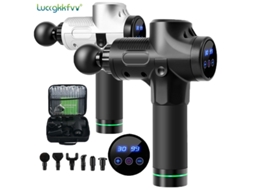 Pistola de massagem Super Massage com 30 posições diferentes e 6 bicos da Brilvibera
