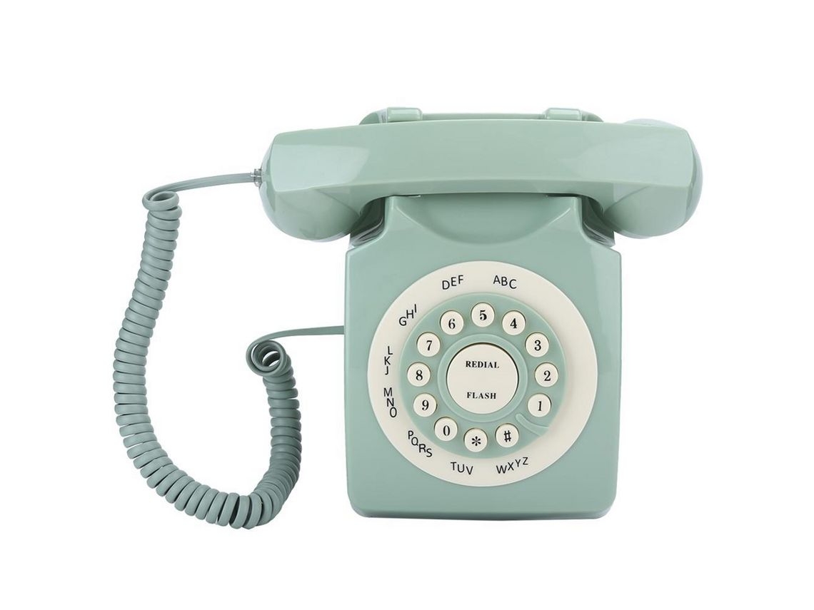 Telefone Fixo SLOWMOOSE Vintage Verde (Outlet Grade A)