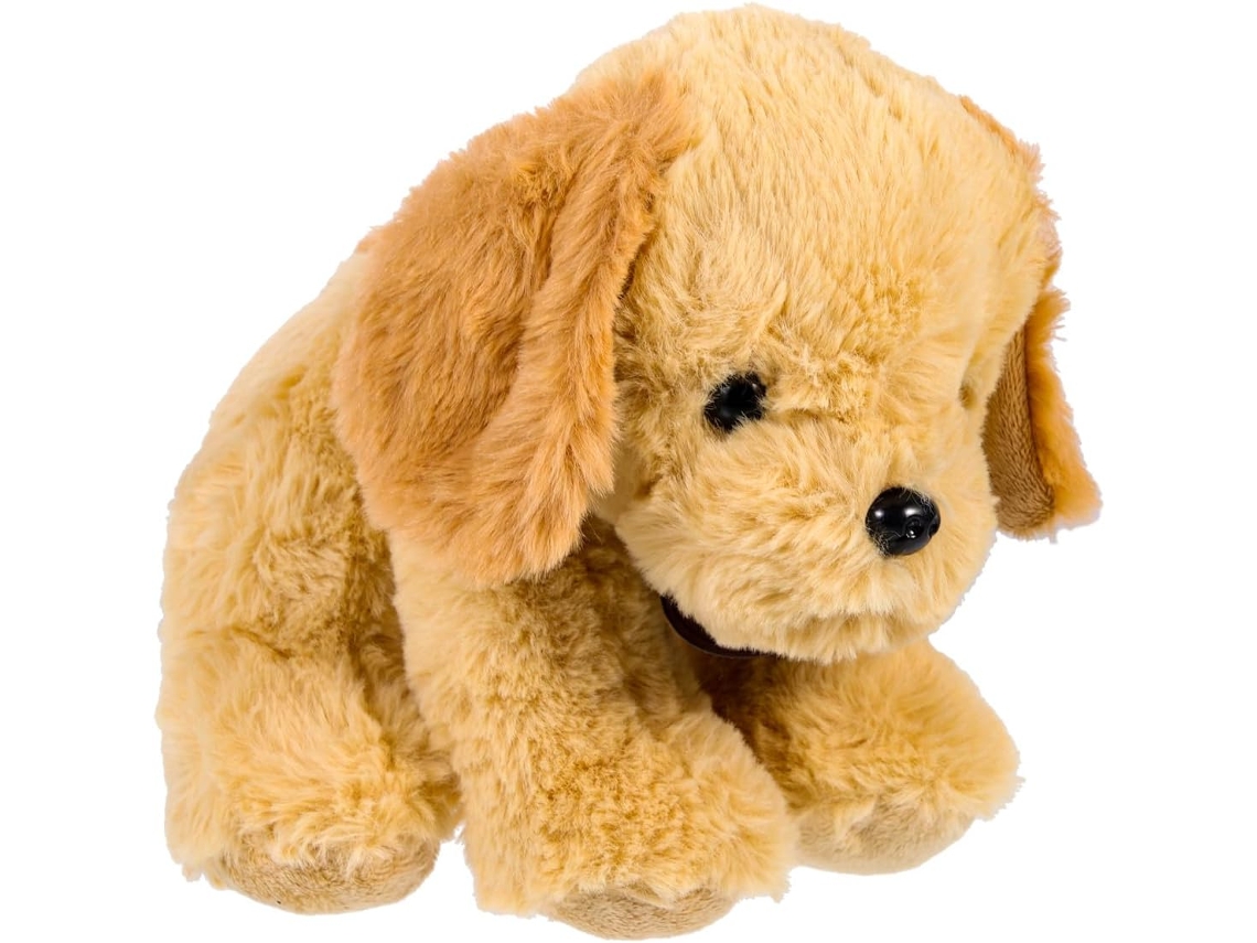 Cachorro Golden Retriever De Pelúcia Sentado, Algodão Pp, 1 Peça