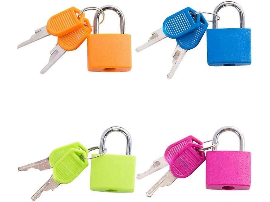 4 cerrojos de mala de latão, fechaduras para viagens, escola e ginásio