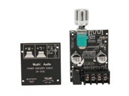 Placa Amplificadora De Potência Digital Bluetooth 5.0 Mini Módulo Estéreo Com Interruptor Alimentação E Volume Ajustável