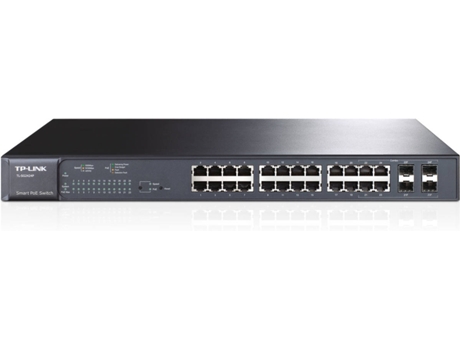 Switch TP-LINK 24P Gigabit PoE+Smart T1600G-28PS — 1000Mbps | 24 Portas