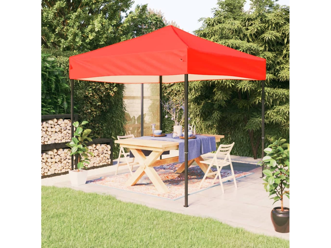 Vidaxl Tenda Para Festas Dobrável 2x2 M Vermelho