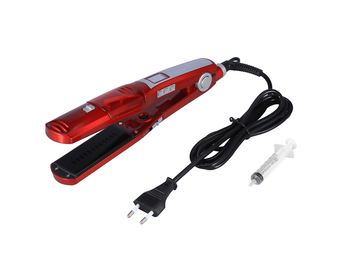 2026 plancha de Cabelo Kemei com Tela Led de Temperatura, Ferramenta Elétrica de Alisamento e Penteado